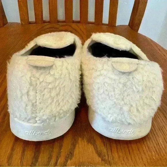 ALLBIRDS Wool Lounger Fluffs Loafers Shearling Sherpa Fleece Size 9 - Picture 5 of 12